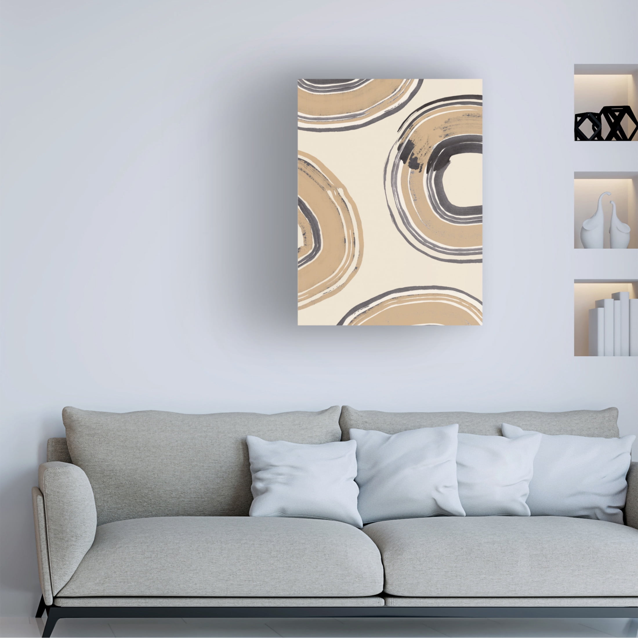 Trademark Fine Art Pictufy Studio Abstract Circles Canvas Wall Art