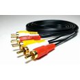 thumbnail image 2 of FLINT- 5Ft 3-Rca Red White Yellow Composite Stereo Audio Video Cable Vcr, Dvd, Tv, 2 of 3
