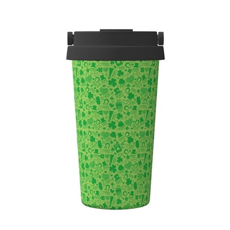

Junzan St Patrick s Day for Stainless Steel Vacuum Insulated Tumbler - Reusable Insulated Cold Brew Iced Coffee Cup Thermos -Gifts for Women Men Him Her