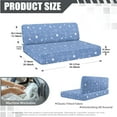 thumbnail image 6 of XYZCANDO Navy Blue Star Print RV Sofa Cover RV Couch Cushion Slipcovers Comfortable Loveseat Slipcovers for Travel Couch Stain Resistant Sofa Cover 2 Backrest Cover & 2 Bench Cover, 6 of 6