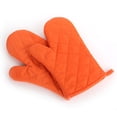 thumbnail image 5 of Panxico Oven Mitts Kitchen Essentials Pure Color Thickening Microwave Oven Handbag Orange, 5 of 5
