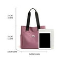 thumbnail image 3 of Kieccall Women'S Fashion Tote Bag Fabric Canvas Messenger Bag Versatile Super Large Capacity, 3 of 8
