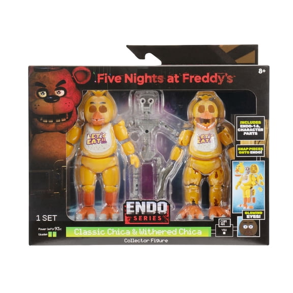 Five Nights at Freddy’s 6 inch Endo-Series Collector Figure: Endo-1 with Classic Chica & Withered Chica Pieces