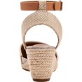 thumbnail image 3 of STYLE & COMPANY Womens Beige Cushioned Ankle Strap Mailena Round Toe Wedge Buckle Espadrille Shoes 5.5 M, 3 of 4