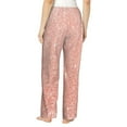 thumbnail image 3 of Bingfone Pajamas For Women,Rose Gold Glitter Pajama Pants With Pockets-Small, 3 of 9
