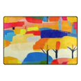 thumbnail image 2 of Carpet Mat with Memory Foam Ultra-Soft and Non-Slip Area Rug 60"x39" Abstract Landscape with Trees, 2 of 7