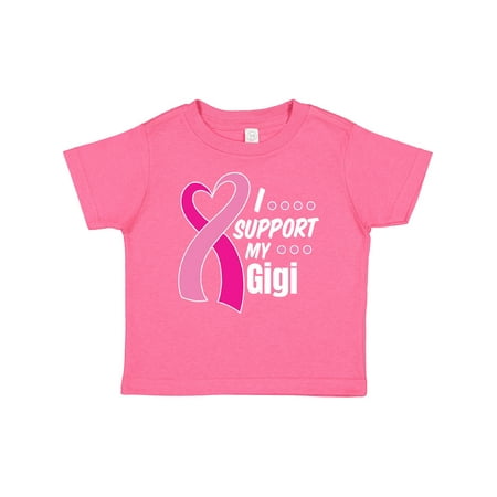 

Inktastic Breast Cancer Awareness I Support My Gigi with Pink Ribbon Gift Baby Boy or Baby Girl T-Shirt