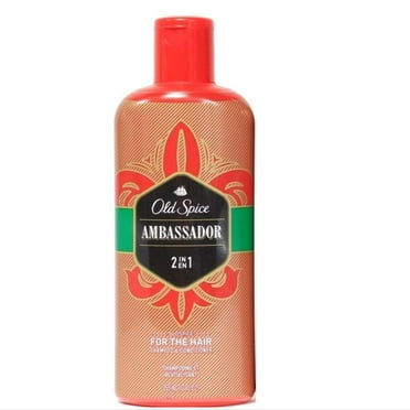 3 Pack Old Spice Ambassador 2 in 1 Shampoo & Conditioner, 12 oz each