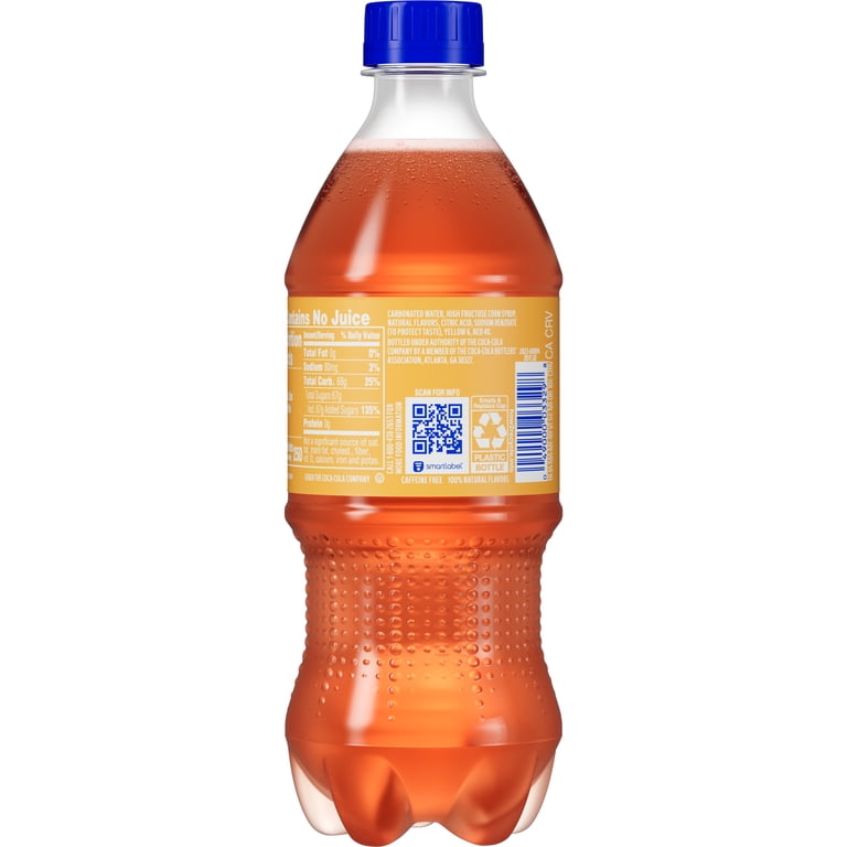 Fanta Peach Soda Pop, 20 fl oz Bottle - Walmart.com