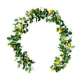 thumbnail image 2 of 78.74" Artificial Lemon Garland with Lights - Fruit Vine & Greenery Decor for Wedding, Party, Home, Garden - Spring Summer Christmas Hanging Wreath (2025 Upgraded), 2 of 9