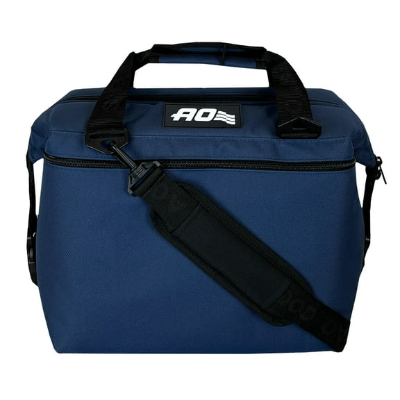 AO Coolers 12 cans CANVAS Soft-Sided Cooler, Navy Blue