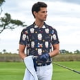 thumbnail image 3 of Sikiie Llamas 1 Print Men's Short-sleeved POLO Shirts, Button-down Shirts and T-shirts are Suitable for Vacation, Leisure and Business-Medium, 3 of 6