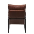 thumbnail image 4 of Eugene Top Grain Leather Brown Accent Chair, 4 of 5