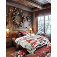 thumbnail image 4 of Flannel Throw Blanket for Couch Sofa Bed,Christmas Snowman Pine Tree Reindeer Soft Cozy Warm Fuzzy Blanket 60x80in,Lightweight Fleece Blanket, 4 of 6