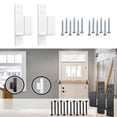 thumbnail image 3 of Door Barricade Brackets,2 Pack Drop Open Bar Holder for Home Security, 3 of 5