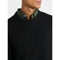 thumbnail image 4 of Free Assembly Men's Classic Cable Knit Sweater, Sizes XS-3XL, 4 of 5