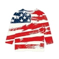 thumbnail image 5 of RKSTN Boys Girls Shirt 3D Realistic Graphic Crewneck 3/4 Sleeve Printed Tee Shirt 4th Of July Graphic Tee Tops For 2-10 Years Blouse, 5 of 5