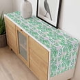 thumbnail image 4 of Green Seagrass Table Runner - 70 Inch Long, Kitchen Dining Table Runner Dresser Scarves, Ocean Coral Coastal Leaf Watercolor Farmhouse Decor for Coffee Tables Wedding Party Banquet, 4 of 8