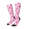 thumbnail image 2 of Bingfone Compression Socks For Women And Men Long Socks For Running Athletic Cycling Nurse-Breast Cancer Ribbons Awareness, 2 of 9