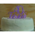 thumbnail image 2 of All About Details Purple 40-&-fabulous Cake Topper, 2 of 3