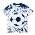 thumbnail image 4 of WAYUTE Boys T Shirts Soccer Game Days Crew Neck Short Sleeve Football Graphic Tee Top for Youth Kids Festival Summer Casual, 4 of 4