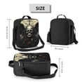 thumbnail image 2 of Fotbe Vintage Winged Rose Skull Lonchera Bolsa de Almuerzo para Hombres y Mujeres, Lonchera de Gran Capacidad, Bolsa de Almuerzo Reutilizable, Bolsa Térmica Aislante, 2 of 7
