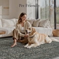 thumbnail image 4 of KUETH 3x5 Vintage Area Rugs Machine Washable Rugs for Living Room, Non Slip Flat Pile Rug with Rubber Backing, Boho Rug for Entryway Bedroom Dining Room Home Office, 4 of 12
