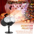 thumbnail image 6 of YZEGDCH Tech Smart Projector with WiFi and Bluetooth Compatible for Laptop PC Smartphone LED Christmas Projection Lamp Stage Light Indoor Lamp Snowflake Double Tube Projector, 6 of 9