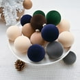 thumbnail image 4 of 12Pcs Flocking Round Christmas Balls Hanging Christmas Decoration Balls Box, 4 of 6
