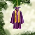 thumbnail image 6 of Graduation Ornament, Graduation Ornaments Class of 2023, Graduation Cap and Scroll Xmas Gift, Graduation Christmas Xmas Tree Ornaments, Gifts for Graduate, School Ornaments (DGRA1) - 3323 (Yellow), 6 of 7