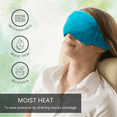 thumbnail image 3 of Sinus Relief Mask - Moist Heat for Allergy Pressure - Cold or Warm - Microwavable Ice Pack for Migraine Headache Pain, Self Care Spa Gifts, Relaxation, Weighted Sleep Mask, Eye Pillow, Men or Women, 3 of 9