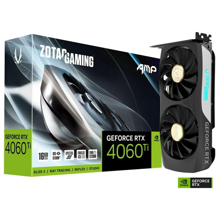 ZOTAC GAMING GeForce RTX 4060 Ti GPU, 16GB GDDR6, 128-bit