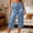 Blue, variant on Women's Satin Wide Leg Capri Pants Elastic High Waist Loose Fit Cropped Trousers Soft Silk-Like Home Wear Casual Summer Pants with Pockets Relaxed Fit Palazzo Pantalones de Satén Mujer
