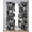 Black, variant on Paris Tower Sheer Curtains 54 Inch Length 2 Panels Set for Living Room/Bedroom, Vintage Architectural Hand-Painted Aesthetic Kitchen Curtains Grommet Semi-Sheer Curtains Window Treatments 42"x54"x2