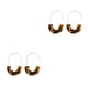 thumbnail image 4 of Qarigey Pendientes colgantes colgante semicírculo pendiente de mujer regalo de aniversario elegante gancho para la oreja Simple fiesta playa, 4 of 6