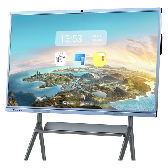 OmninexHub 65" 4K Smart Board IR Touch Dual System Digital Interactive Whiteboard for Office & Classroom