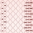 thumbnail image 1 of Ahgly Company Indoor Square Trellis Red Contemporary Area Rugs, 4' Square, 1 of 4