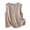 Khaki, variant on Mwjwdo Women's Ruffle Crew Neck Oversized Linen Blend Cardigan Vest, Vertical Button Placket, Light Airy Outer for Garden Picnics Red L