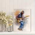 thumbnail image 2 of Blues Guitarist Portrait Canvas Print，Music Wall Art for Living Room Bedroom Office Music Studio Bar, 2 of 8