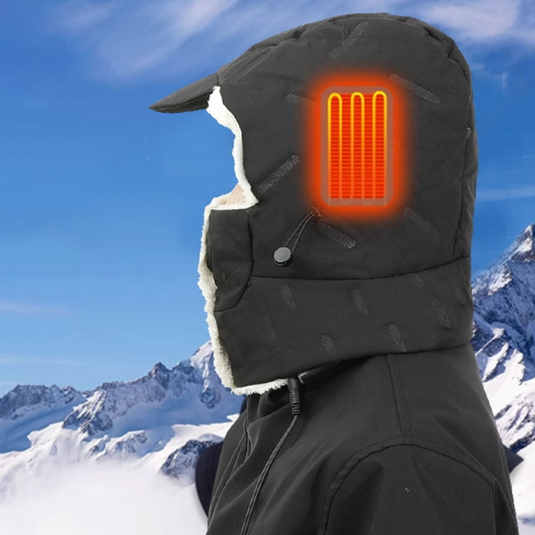 Heated Trapper Hat with Rechargeable Battery for Winter Outdoor Activities Heated Trapper Hat,Winter Heated Hat with Rechargeable  main image 3
