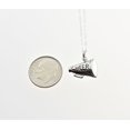 thumbnail image 3 of Cheerleader necklace for her. Megaphone charm on an 18 inch sterling silver cable chain. Gift for cheerleader. Cheer mom, 3 of 7