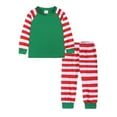 thumbnail image 2 of Dadaria Matching Christmas Pajamas Matching Family Pajamas Sets Christmas PJ's Sleepwear Printed Top With Bottom Jammies Outfits Green Kids 7-8 Years, 2 of 9