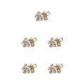 thumbnail image 1 of Jumpingount Catch Clip Side Sweet Korean Hairpin Mini Crystal Ins Hair Claw Jewelry Bang para mujeres Shopping Picnic White-Mini Type2 NO2, 1 of 6