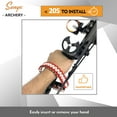thumbnail image 5 of SUNYA Archery Bow Wrist Sling, 550 Paracord Strap Comfortable on Hand.Fit Bow Stabilizer. Full Grain Leather Yoke with Brass Accessories. Mutiple Camo Loop Colors, 5 of 9