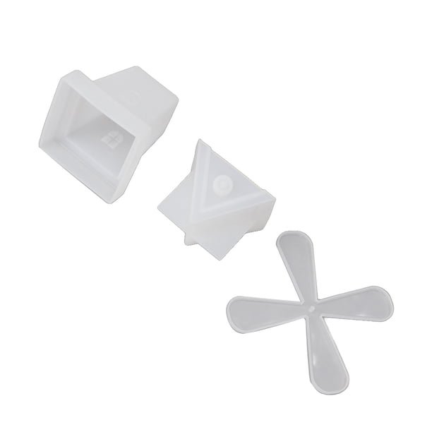 Molde de resina de molino de viento giratorio de silicona, moldes de resina de molino de viento, forma encantadora, flexibilidad, molde reutilizable para velas de silicona para manualidades de bricola