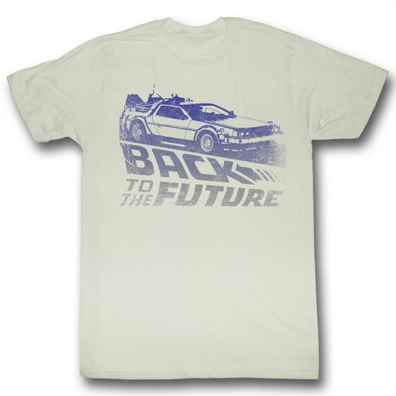 Back to the Future Fade Natural Adult T-Shirt