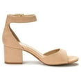 thumbnail image 3 of BURUDANI Women's Fashion Dress Low Heel Sandals Party Wedding Pumps Shoes NUDE/SUEDE Size 7, 3 of 8