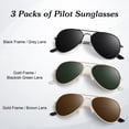 thumbnail image 2 of Lentes de Sol ANZIW Piloto con Montura Metálica Polarizados UV400 para Hombre y Mujer, 2 of 6