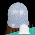 thumbnail image 4 of Highlight Cap Silicone with Holes for Precise Color Application, Reusable Professional Hair Dye Cap White, 4 of 4