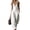 White, variant on JULMCOMO Jumpsuits for Women Deep V Neck Button Front Sleeveless Summer Jumpsuits Wide Leg Casual Baggy Outfits with Pockets Black XXL